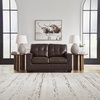 image:imageSignature Design by Ashley Queen Pull Out Couch Leather amp Faux LeatherDark Brown