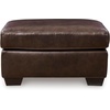 image:imageSignature Design by Ashley Queen Pull Out Couch Leather amp Faux LeatherDark Brown