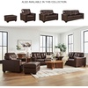 image:imageSignature Design by Ashley Queen Pull Out Couch Leather amp Faux LeatherDark Brown