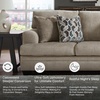 image:imageSignature Design by Ashley Queen Pull Out Sofa Bed NutmegLight Brown