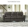 image:imageSignature Design by Ashley Queen Sleeper Sofa Bed Pull Out Couch NaviCharcoal