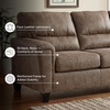 image:imageSignature Design by Ashley Queen Sleeper Sofa Bed Pull Out Couch NaviDark Brown