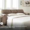 image:imageSignature Design by Ashley Queen Sleeper Sofa Bed Pull Out Couch NaviDark Brown