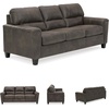 image:imageSignature Design by Ashley Queen Sleeper Sofa Bed Pull Out Couch NaviGrey