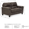 image:imageSignature Design by Ashley Queen Sleeper Sofa Bed Pull Out Couch NaviGrey