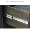 image:imageSignature Design by Ashley Rowanbeck Dresser Black Wood 7 Drawer Chest for Bedroom Hardwood Solids and Ash Veneer Contemporary Storage for Master Suites Black 64 W7 Drawer Dresser