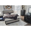 image:imageSignature Design by Ashley Rowanbeck Dresser Black Wood 7 Drawer Chest for Bedroom Hardwood Solids and Ash Veneer Contemporary Storage for Master Suites Black 64 W5 Drawer Chest
