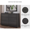 image:imageSignature Design by Ashley Rustic 6 Drawer Dresser with Mirror WhitewashCharcoal
