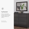 image:imageSignature Design by Ashley Rustic 6 Drawer Dresser with Mirror WhitewashCharcoal