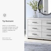 image:imageSignature Design by Ashley Rustic 6 Drawer Dresser with Mirror WhitewashWhite