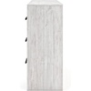 image:imageSignature Design by Ashley Rustic 6 Drawer Dresser with Mirror WhitewashWhite