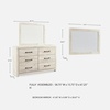 image:imageSignature Design by Ashley Rustic 6 Drawer Dresser with Mirror WhitewashWhitewash