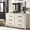 image:imageSignature Design by Ashley Rustic 6 Drawer Dresser with Mirror WhitewashWhitewash