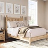 image:imageSignature Design by Ashley Rustic Twin Size Panel Bed Frame Warm BrownFull Panel Bed