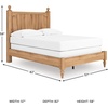 image:imageSignature Design by Ashley Rustic Twin Size Panel Bed Frame Warm BrownFull Panel Bed