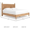 image:imageSignature Design by Ashley Rustic Twin Size Panel Bed Frame Warm BrownKing Panel Bed