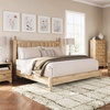 image:imageSignature Design by Ashley Rustic Twin Size Panel Bed Frame Warm BrownKing Panel Bed
