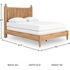 image:imageSignature Design by Ashley Rustic Twin Size Panel Bed Frame Warm BrownQueen Panel Bed