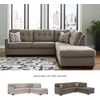 image:imageSignature Design by Ashley Sectional Sleeper Sofa CouchBrown