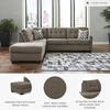image:imageSignature Design by Ashley Sectional Sleeper Sofa CouchBrown