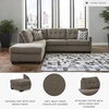 image:imageSignature Design by Ashley Sectional Sleeper Sofa CouchBrown
