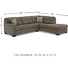 image:imageSignature Design by Ashley Sectional Sleeper Sofa CouchBrown
