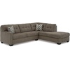 image:imageSignature Design by Ashley Sectional Sleeper Sofa CouchBrown