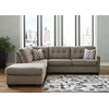 image:imageSignature Design by Ashley Sectional Sleeper Sofa CouchBrown