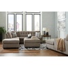 image:imageSignature Design by Ashley Sectional Sleeper Sofa CouchBrown