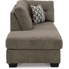 image:imageSignature Design by Ashley Sectional Sleeper Sofa CouchBrown