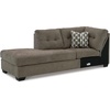 image:imageSignature Design by Ashley Sectional Sleeper Sofa CouchBrown