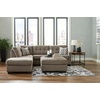 image:imageSignature Design by Ashley Sectional Sleeper Sofa CouchBrown