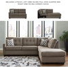 image:imageSignature Design by Ashley Sectional Sleeper Sofa CouchBrown