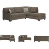 image:imageSignature Design by Ashley Sectional Sleeper Sofa CouchBrown