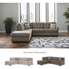 image:imageSignature Design by Ashley Sectional Sleeper Sofa CouchBrown