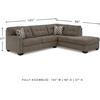 image:imageSignature Design by Ashley Sectional Sleeper Sofa CouchBrown