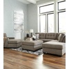 image:imageSignature Design by Ashley Sectional Sleeper Sofa CouchDark Brown