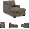 image:imageSignature Design by Ashley Sectional Sleeper Sofa CouchDark Brown