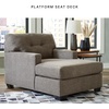 image:imageSignature Design by Ashley Sectional Sleeper Sofa CouchDark Brown