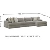 image:imageSignature Design by Ashley Sectional Sleeper Sofa CouchGrey