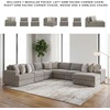 image:imageSignature Design by Ashley Sectional Sleeper Sofa CouchGrey