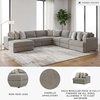 image:imageSignature Design by Ashley Sectional Sleeper Sofa CouchGrey
