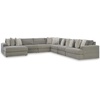 image:imageSignature Design by Ashley Sectional Sleeper Sofa CouchGrey