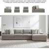 image:imageSignature Design by Ashley Sectional Sleeper Sofa CouchGrey