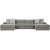 image:imageSignature Design by Ashley Sectional Sleeper Sofa CouchGrey