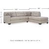 image:imageSignature Design by Ashley Sectional Sleeper Sofa CouchLight Gray
