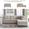 image:imageSignature Design by Ashley Sectional Sleeper Sofa CouchLight Gray