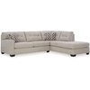 image:imageSignature Design by Ashley Sectional Sleeper Sofa CouchLight Gray