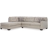 image:imageSignature Design by Ashley Sectional Sleeper Sofa CouchLight Gray