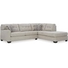 image:imageSignature Design by Ashley Sectional Sleeper Sofa CouchLight Gray